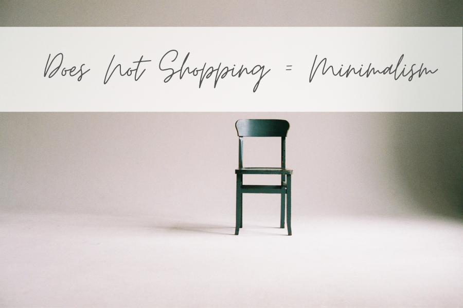 does not shopping for a year lead to minimalism
