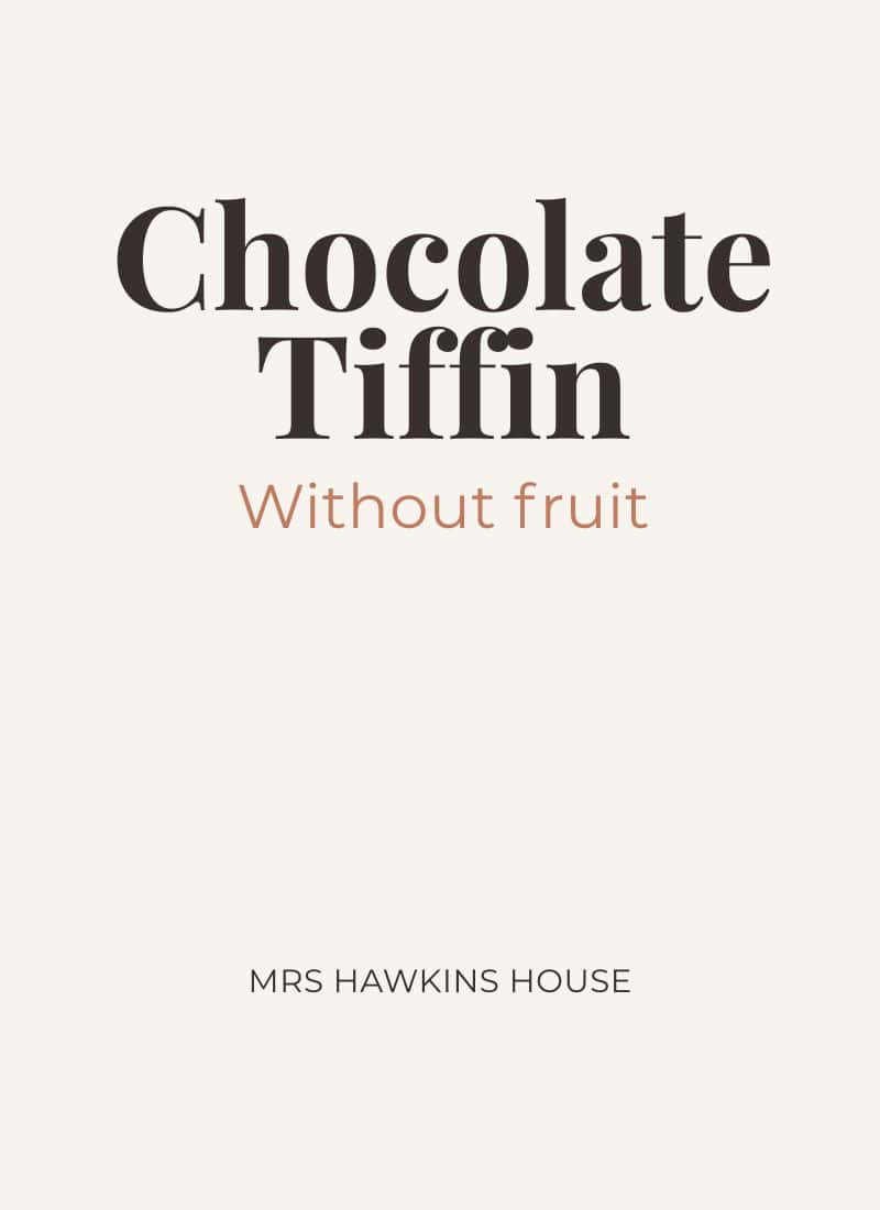 Chocolate Tiffin Without Fruit