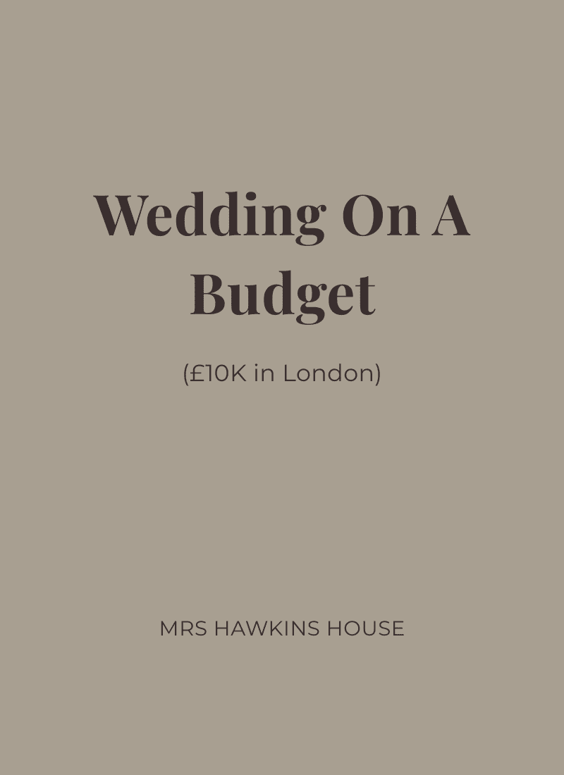Wedding On a Budget-Under £10,000 in London