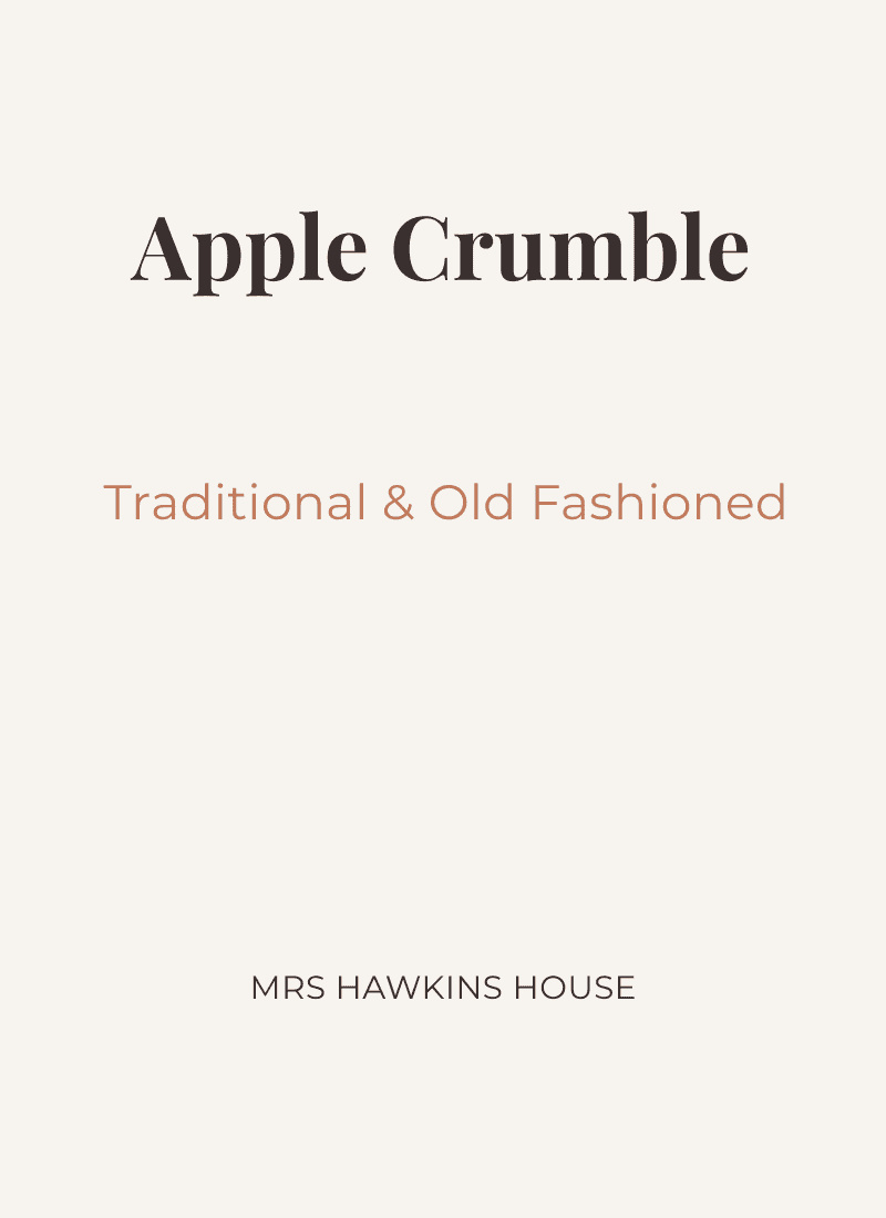 Apple Crumble Recipe