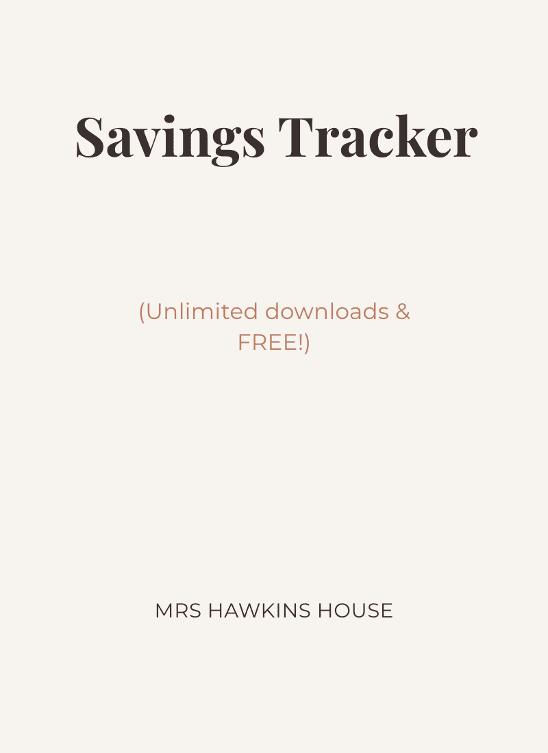 Savings Tracker Printable-FREE PDF