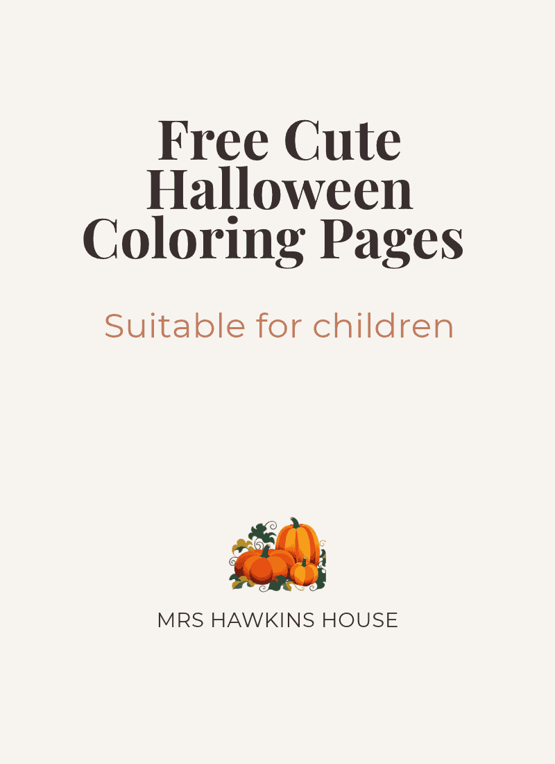 Cute Halloween Colouring Pages for Kids: Free PDFs